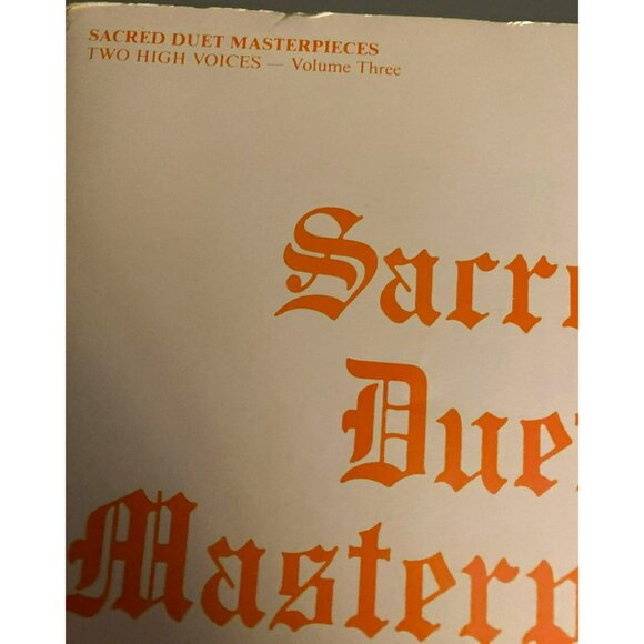 Sacred Duet Masterpieces, Vol. 3 for 2 High Voices, By Carl Fredrickson, 1961 - Picture 2 of 8